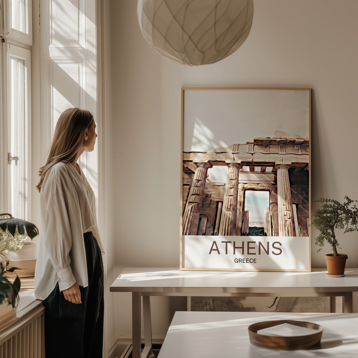 Athens Travel Print Athens Wall Art Athens Art Athens Artwork Athens Art Print Athens Gift Athens Poster Athens Travel Poster Print - Image 2