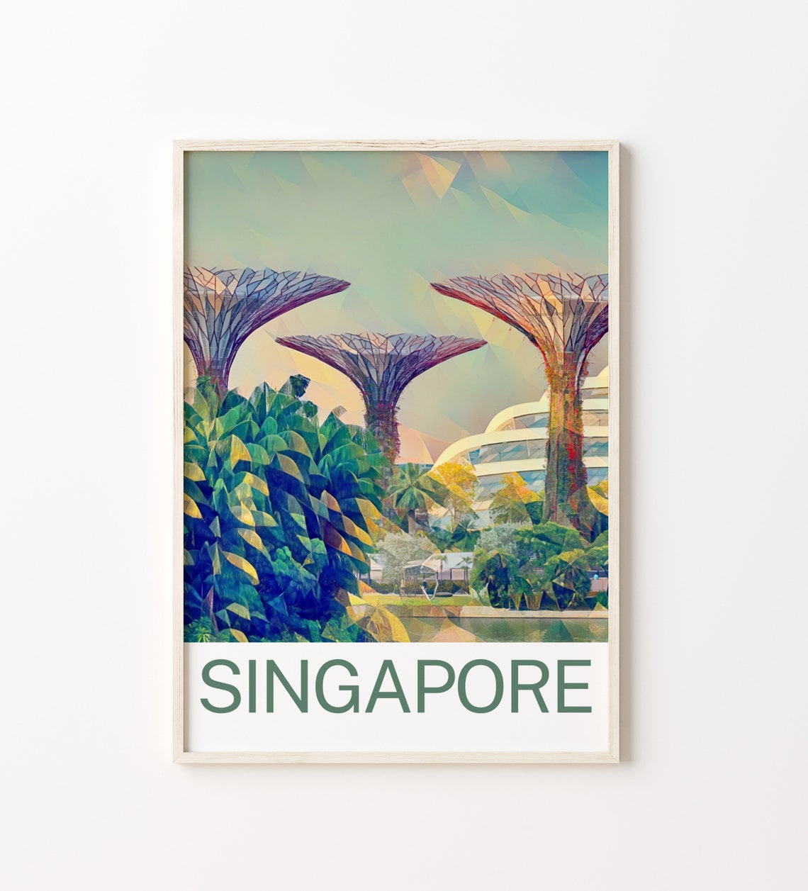 Singapore Travel Print Singapore Wall Art Singapore Art Singapore Artwork Singapore Art Print Singapore Gift Singapore Poster