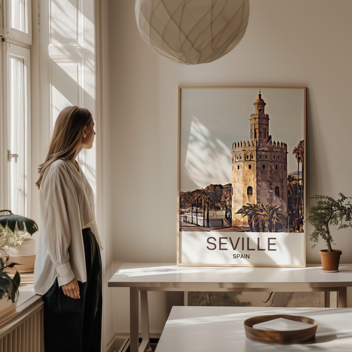 Seville Travel Print Seville Wall Art Seville Poster Seville Art Print Seville Artwork Unique Birthday Wedding Gift Cityscape Poster - Image 2