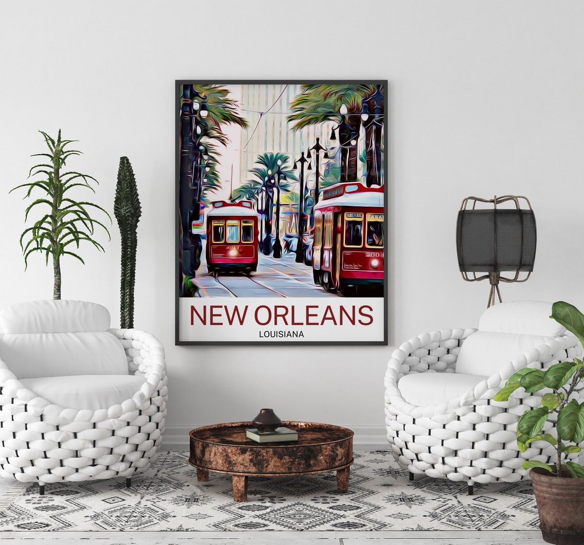 New Orleans New Orleans Print New Orleans Wall Art New Orleans Poster New Orleans Wall Decor New Orleans Souvenir New Orleans Travel - Image 2