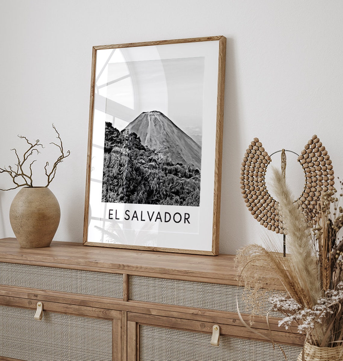 El Salvador Art El Salvador Print El Salvador Gift El Salvador Wall Art El Salvador Poster El Salvador Art Print Travel Travel Gift - Image 2