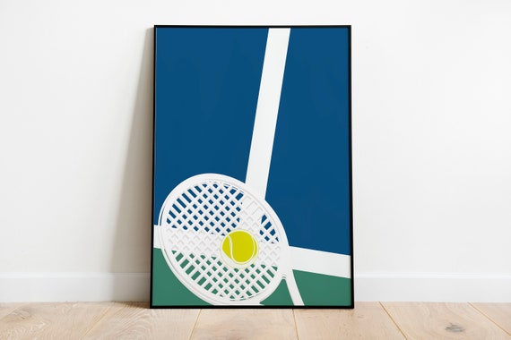 Us Open Poster Wall Art Tennis Sport Vintage For Living Room Print