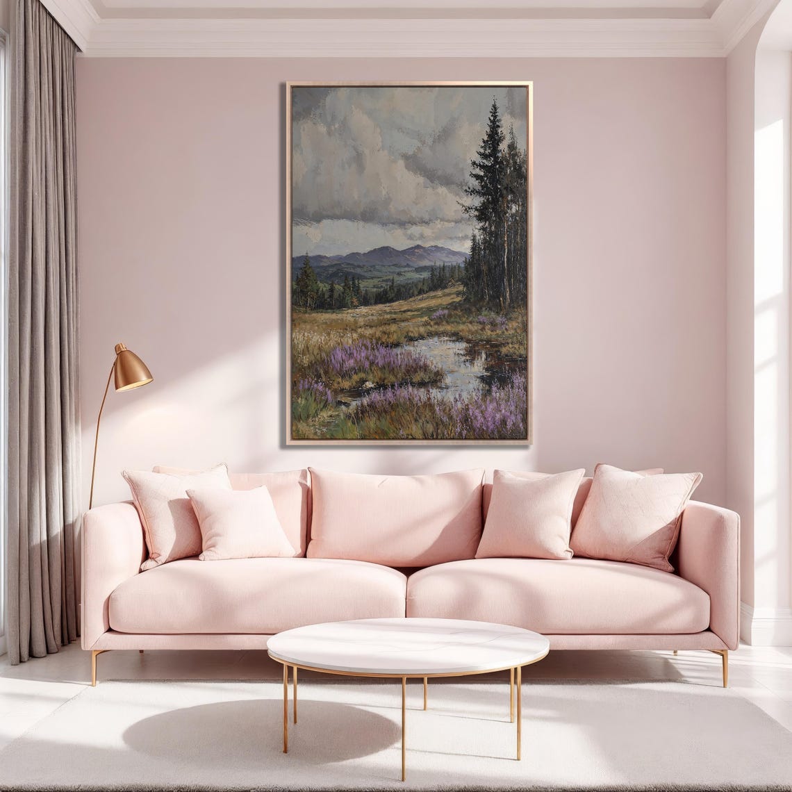 Moody Mountain Valley With Heather Pond and Dark Pines Poster - Image 5