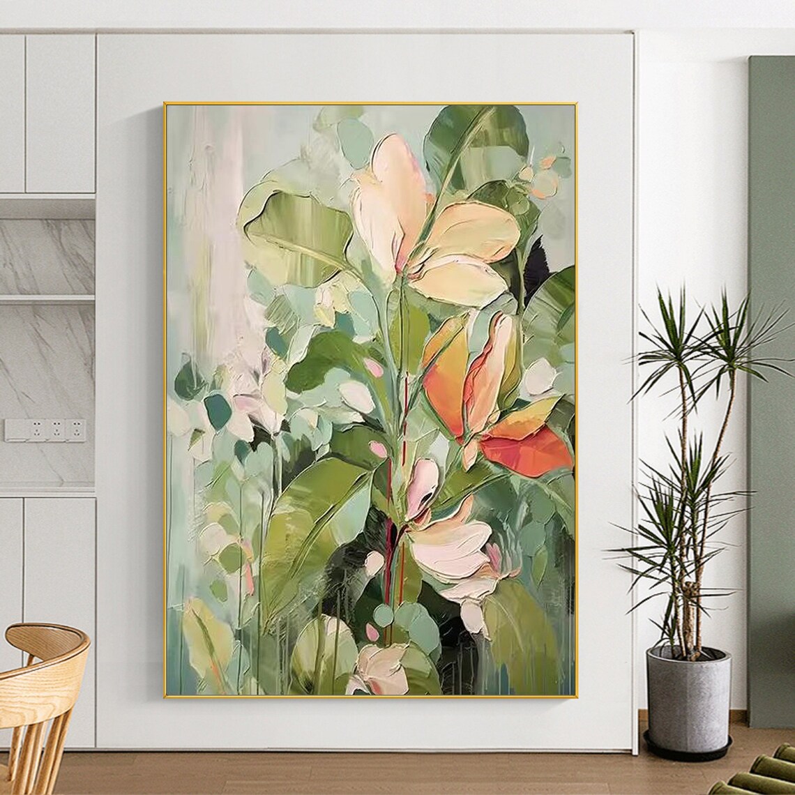 Original Flower 3D Textured Abstract Wall Art Print