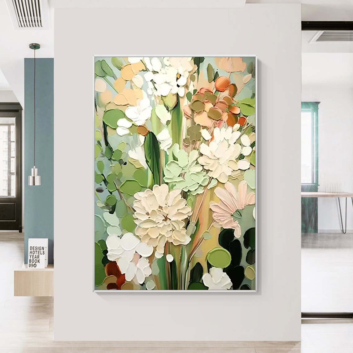Custom Floral Painting, Neutral Tone Wall Art Print - Image 5