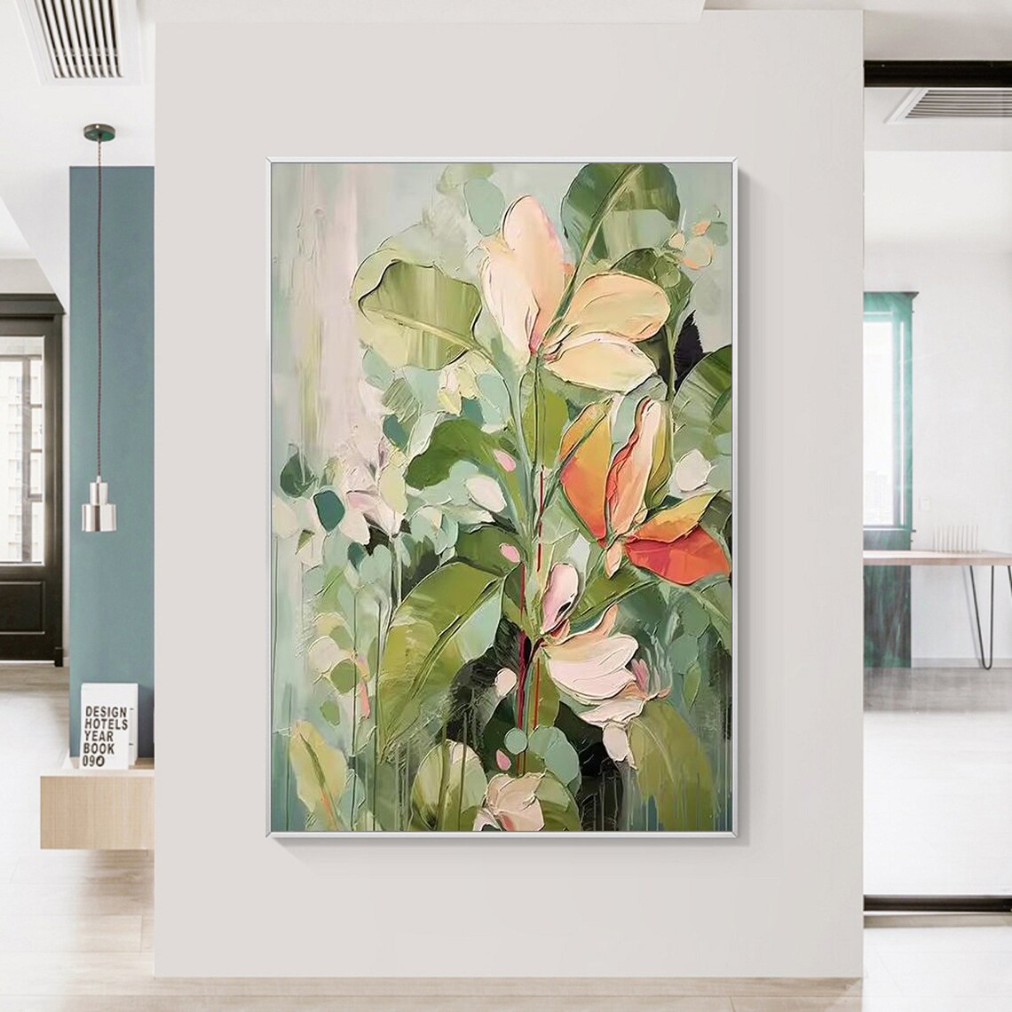 Original Flower 3D Textured Abstract Wall Art Print - Image 2
