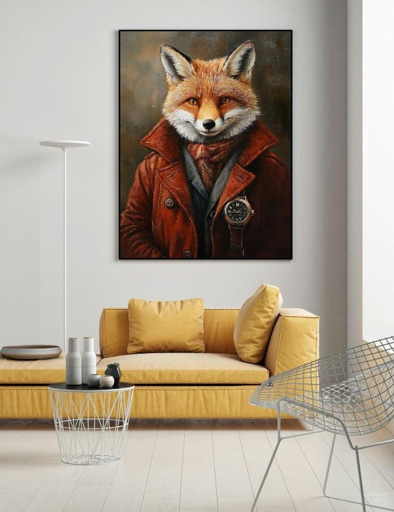 Fox Painting Wall Art