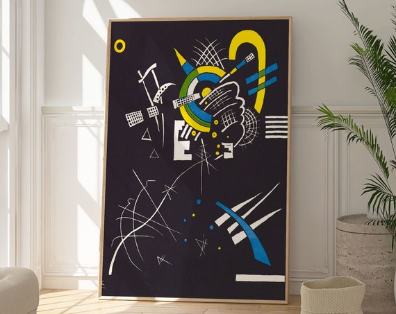 Wassily Kandinsky Small Worlds Vii Print Minimalist Abstract Art Modern Wall Art Deco Contemporary Artwork Geometric Poster Gallery Art