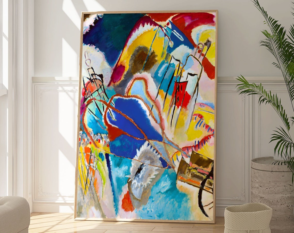 Kandinsky Improvisation 30 Art Print Colourful Abstract Art Modern Vibrant Poster Geometric Artwork Contemporary Decor Gallery Art Gift