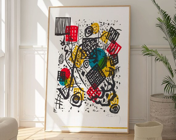 Wassily Kandinsky Small Worlds V Geometric Abstract Art Poster