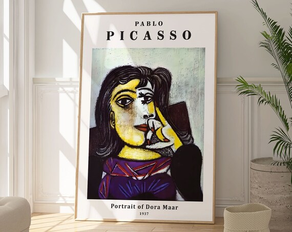 Pablo Picasso Portrait of Dora Maar 1937 Cubist Painting Poster
