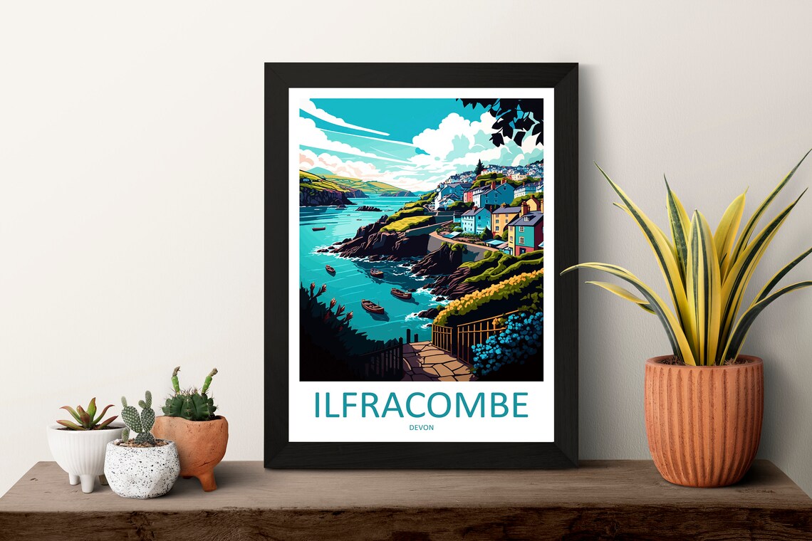 Ilfracombe Travel Poster, England Place Print - Image 3