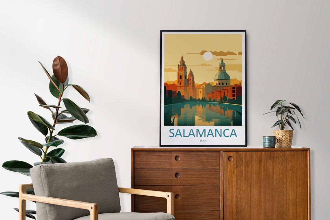 Salamanca Travel Print Wall Art Salamanca Wall Hanging Home Dcor Salamanca Gift Art Lovers Spain Art Lover Gift Salamanca Print Spain Art - Image 2