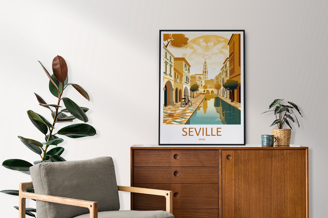 Seville Travel Poster, Spain Wall Art - Image 2
