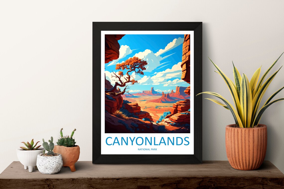 Canyonlands National Park Utah Red Rock Desert Overlook Travel Poster - Image 3