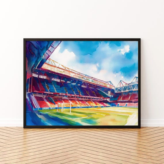 Selhurst Park Stadium Watercolor Poster Wall Art Hanging Home Dcor Gift Lovers