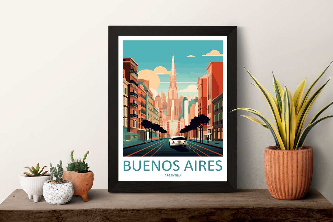 Buenos Aires Travel Print Gift Travel Poster - Image 3