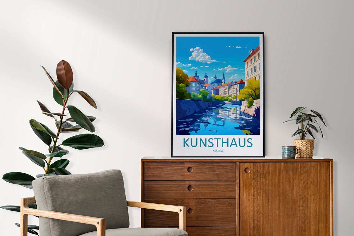 Kunsthaus Travel Poster, Austria Art Lovers - Image 2