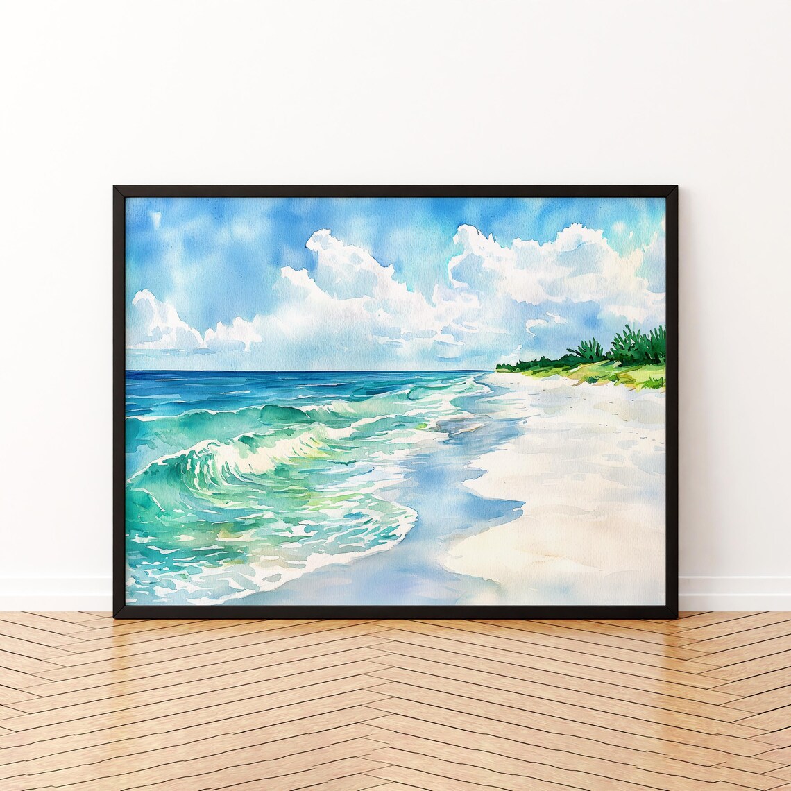 Captiva Island Florida Watercolor Travel Poster