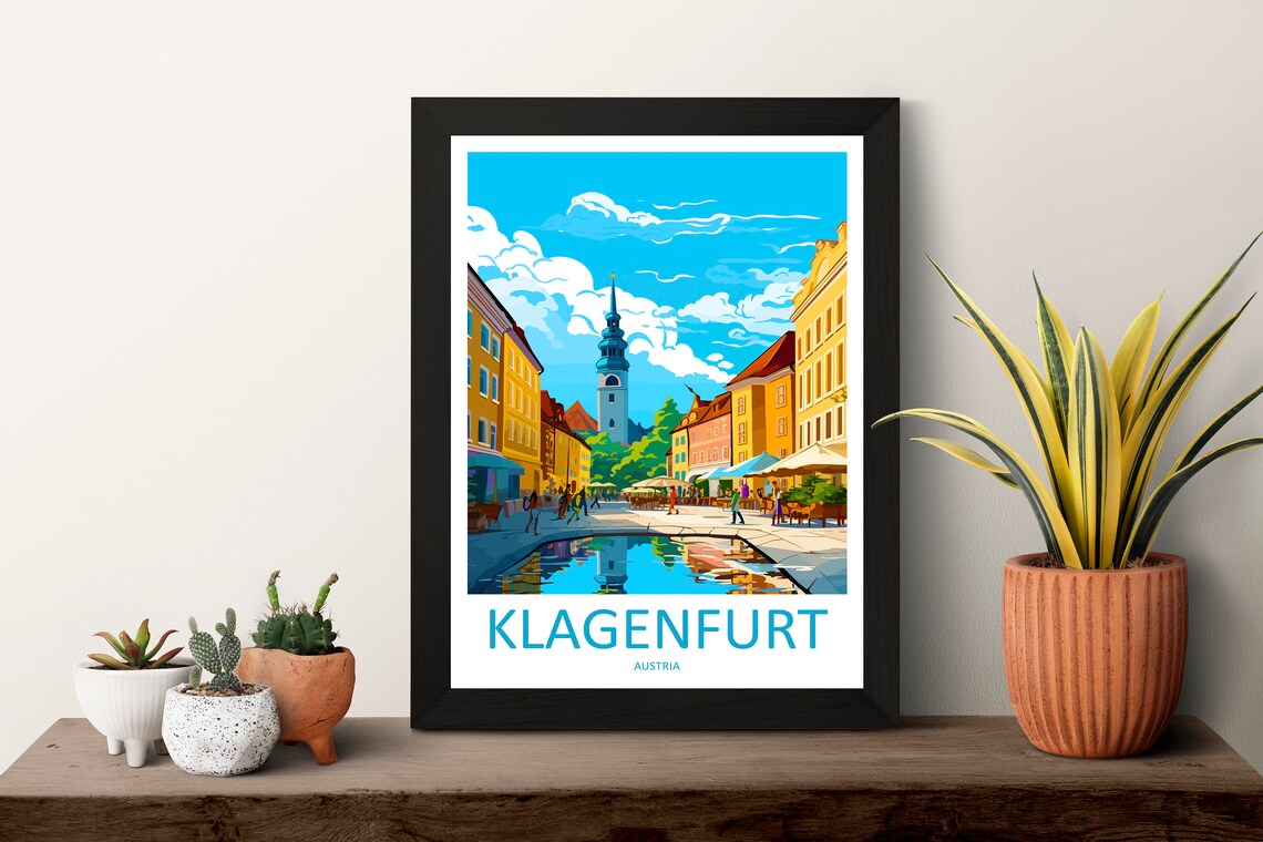 Klagenfurt Travel Poster, Austria Wall Art - Image 3