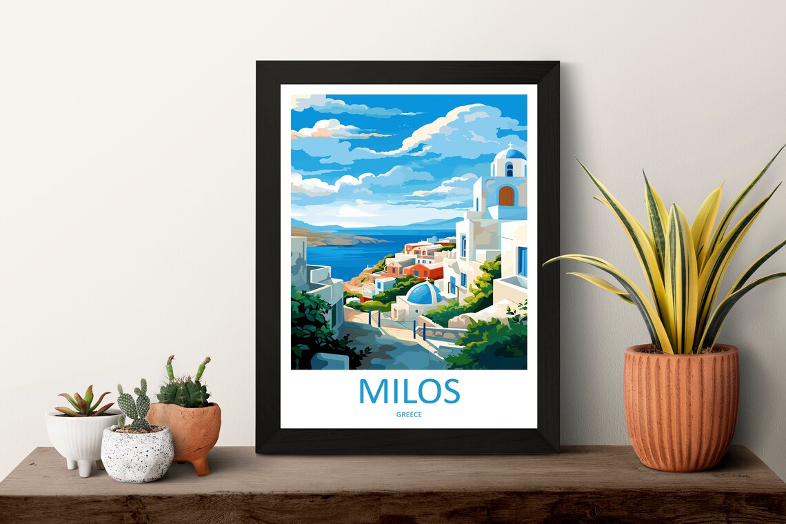 Milos Travel Poster, Greece Wall Art Print - Image 3