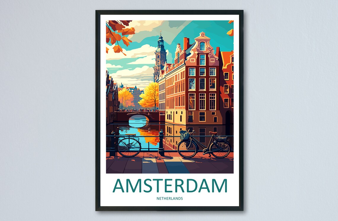 Amsterdam Wall Hanging Home Dcor Art Print