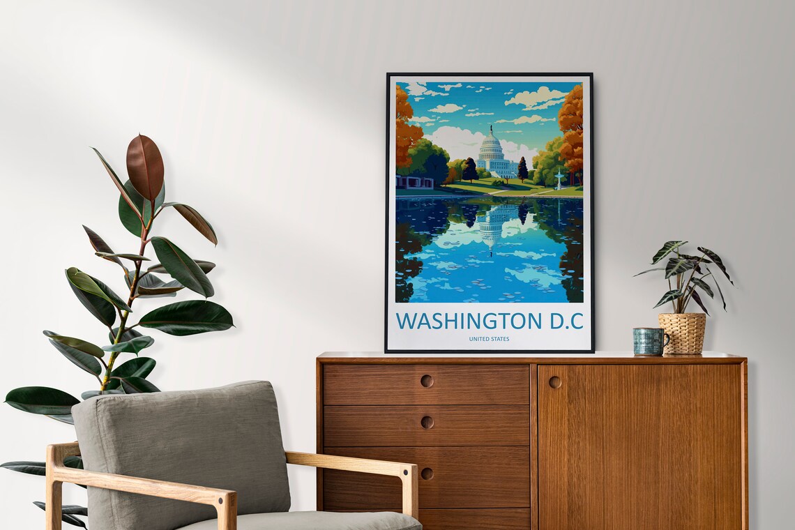 Washington Dc Wall Hanging Gift Art Poster - Image 2