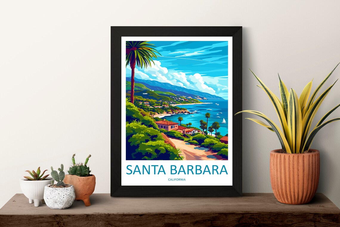Santa Barbara Home Decor Art Print - Image 3