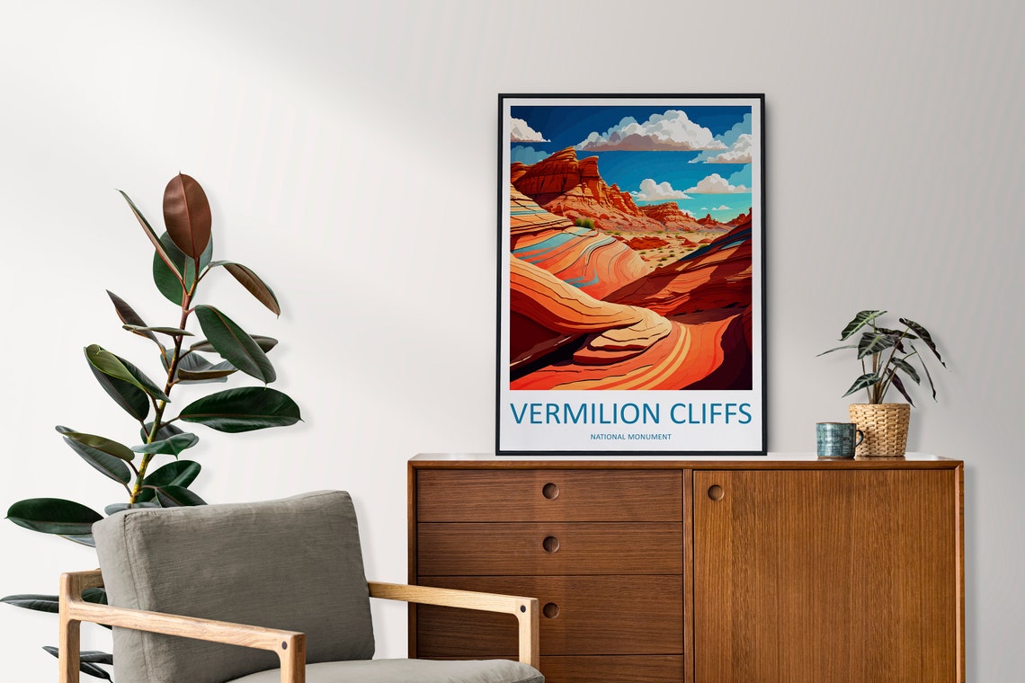 Vermilion Cliffs National Monument Swirling Red Rocks Poster - Image 2