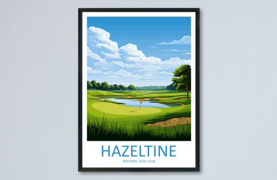 Hazeltine National Golf Club Travel Print Wall Art Hanging Home Dcor Gift Lovers