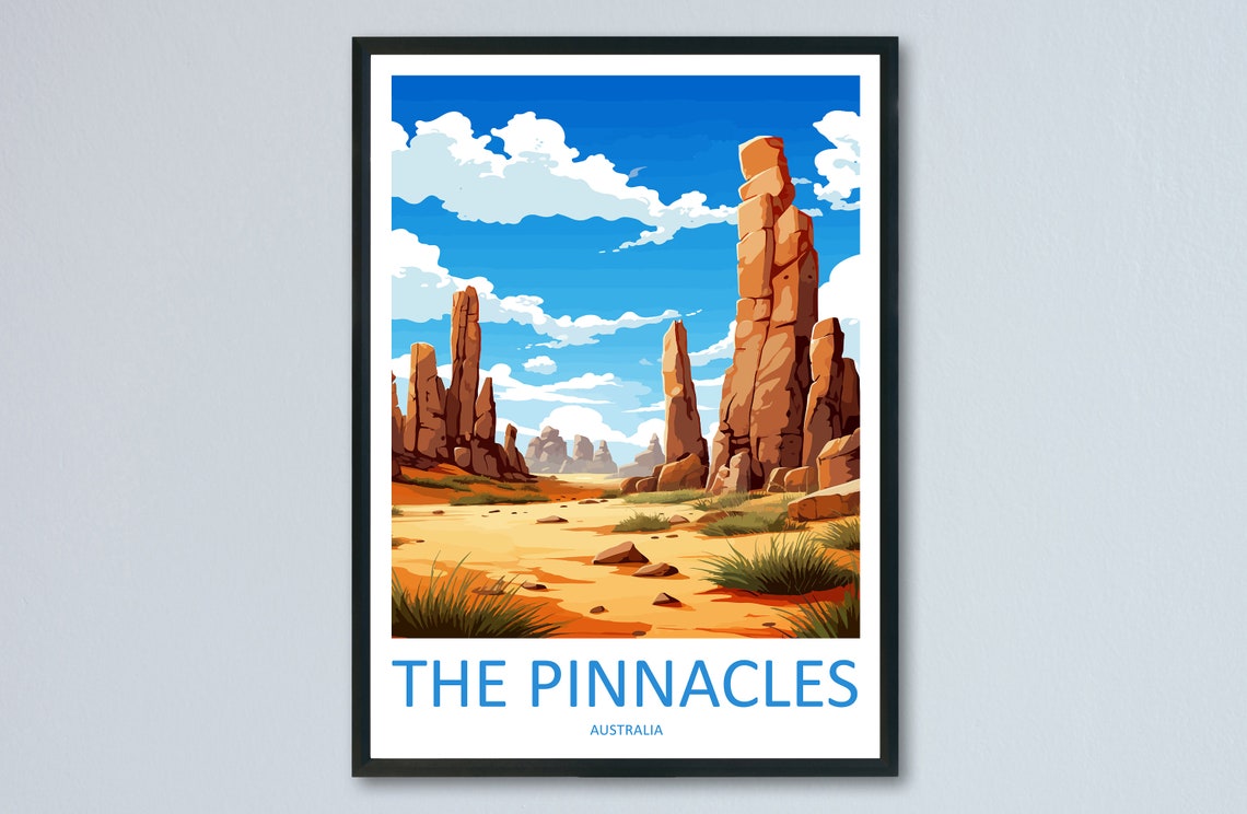The Pinnacles Australia Towering Limestone Desert Pillars Poster