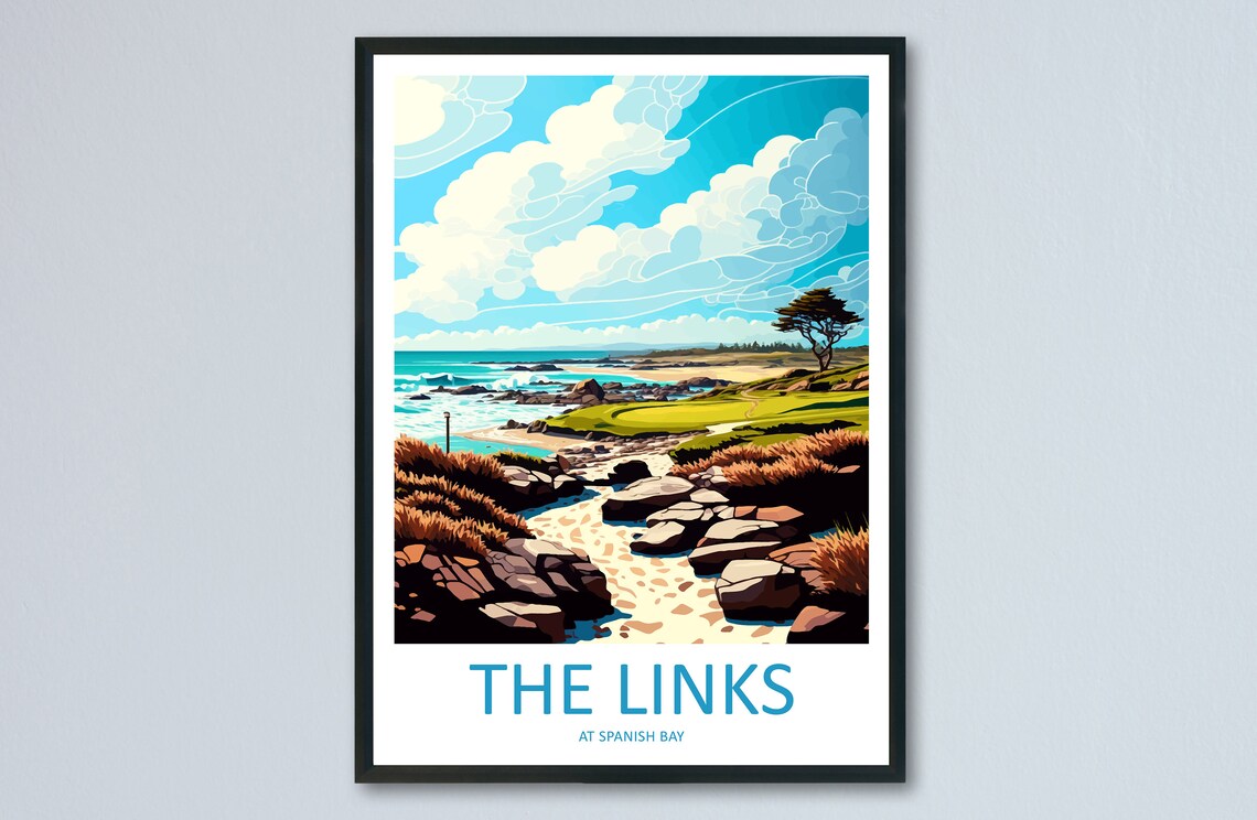 The Link At Spanish Bay Golf Travel Print