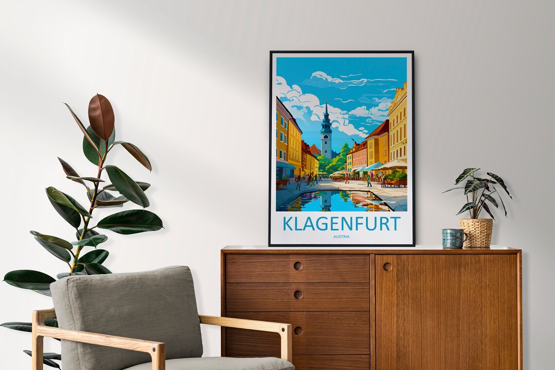 Klagenfurt Travel Poster, Austria Wall Art - Image 2