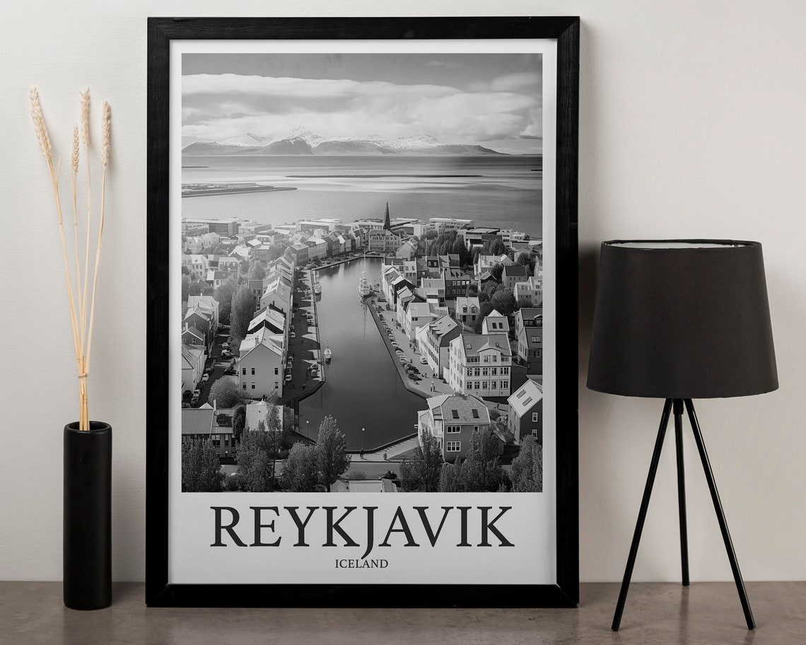 Reykjavik Photo Print Of Reykjavik Iceland Travel Photo Hanging Decor Photo Travel Art Gift For Travel Artwork Wall Art Framed Photo Print - Image 3