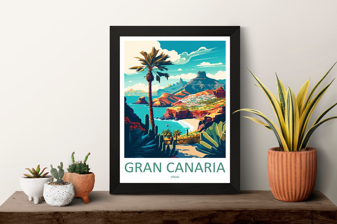 Gran Canaria Travel Poster, Spain Place Print - Image 3