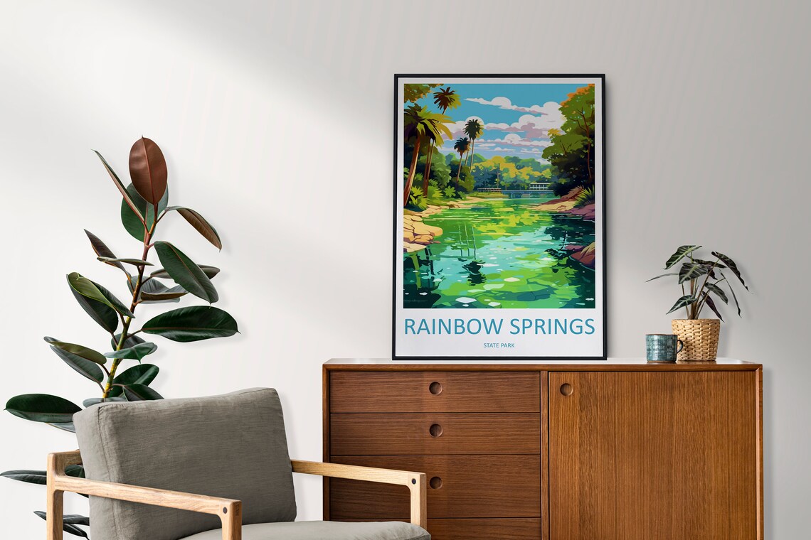 Rainbow Springs State Park Travel Poster, Florida - Image 2