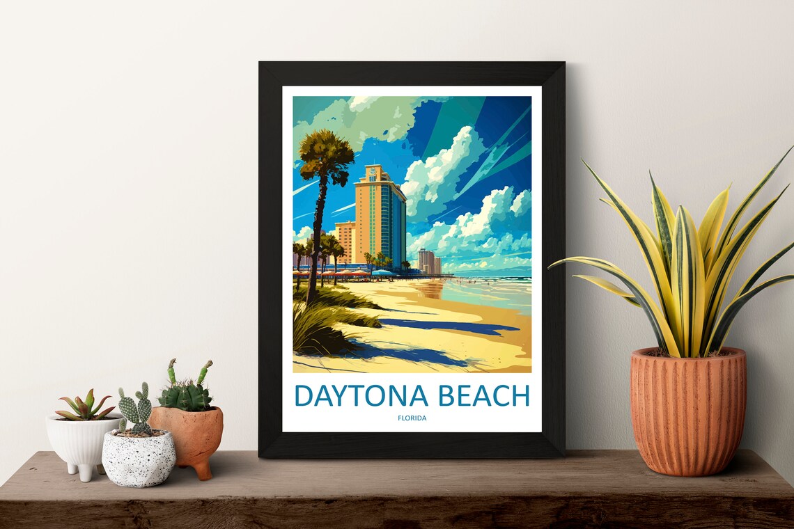 Daytona Beach Travel Poster, Florida Wall Art - Image 3