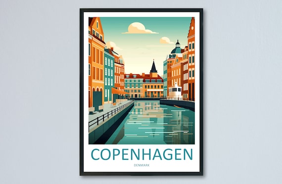 Copenhagen Gift Art Lover Travel Poster