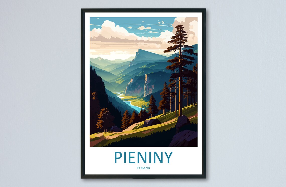 Pieniny National Park River Valley Mountain Landscape Poster Poland
