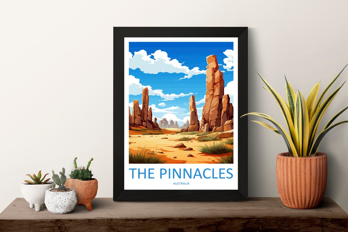 The Pinnacles Australia Towering Limestone Desert Pillars Poster - Image 3