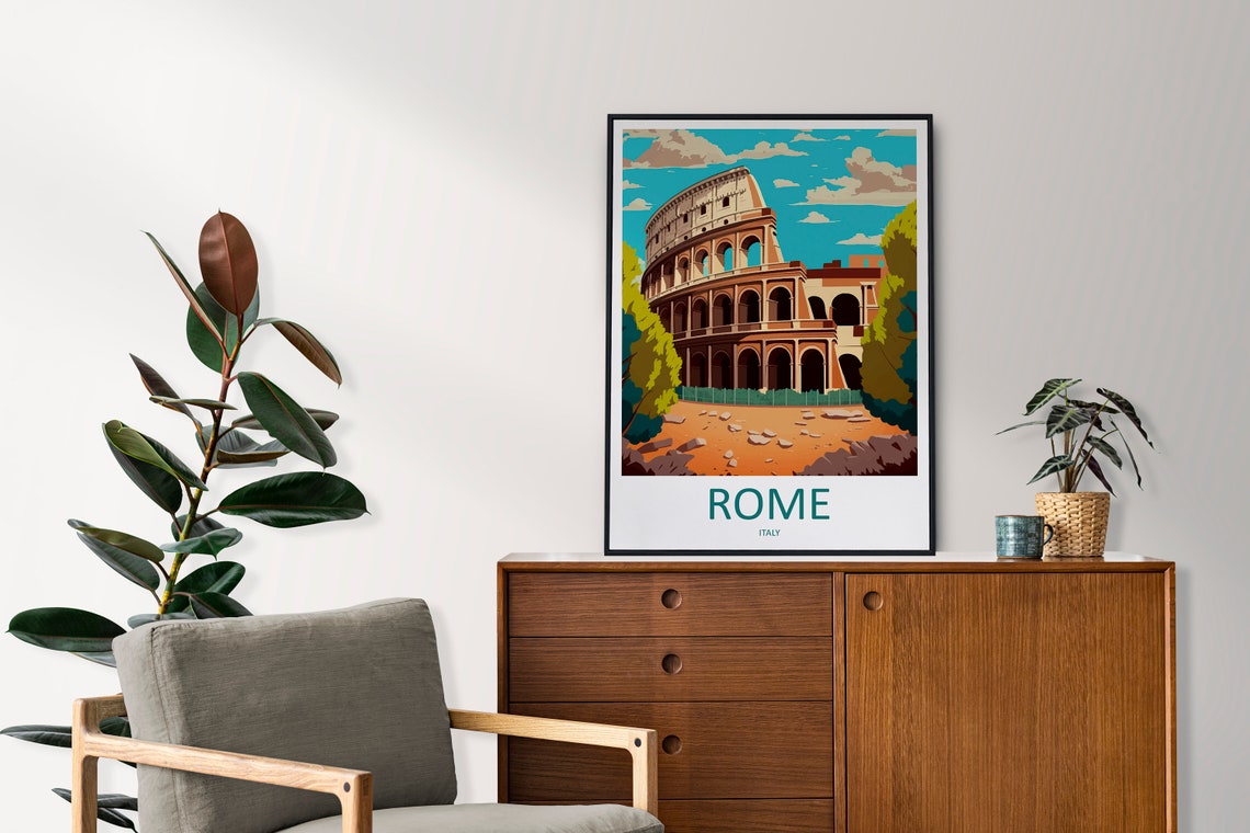 Rome Travel Print, Italy Wall Art Decor - Image 2