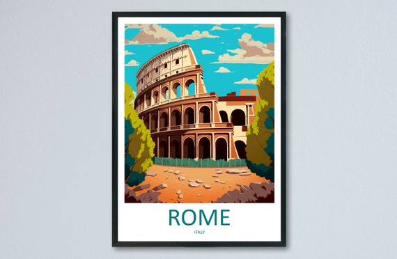 Rome Travel Print, Italy Wall Art Decor