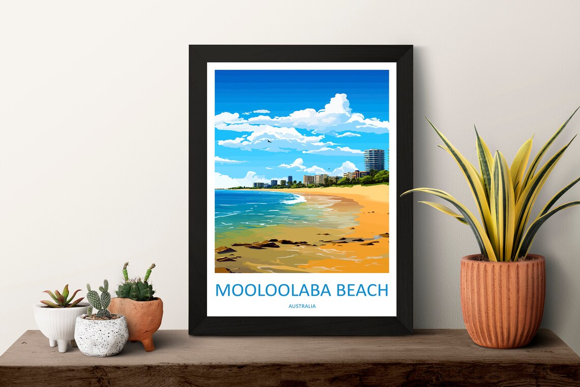 Mooloolaba Beach Travel Poster, Australia - Image 3