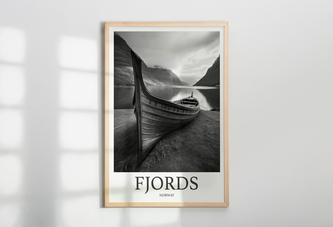 Fjords Photo Print Of Fjords Norway Travel Photo Hanging Decor Photo Travel Art Gift For Travel Artwork Wall Art Framed