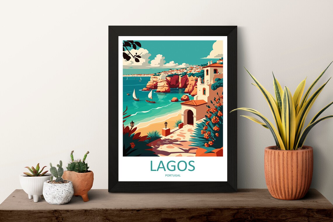 Lagos Travel Poster, Portugal Wall Decor - Image 3