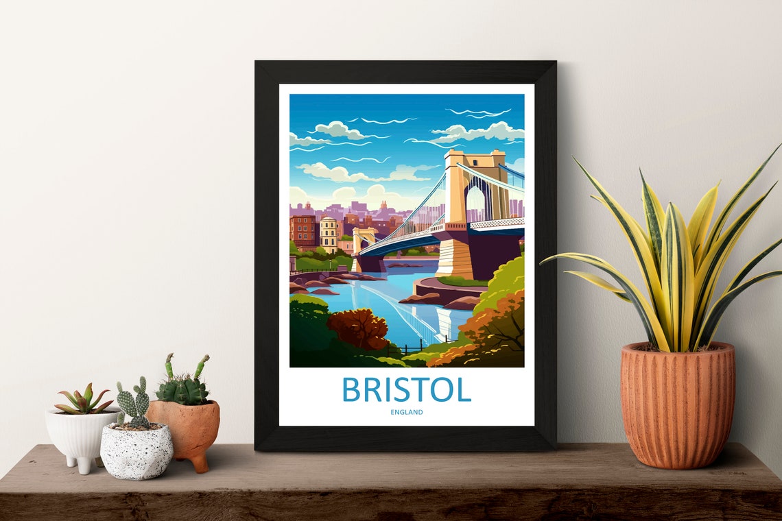 Bristol Clifton Suspension Bridge over the Avon Gorge England Poster - Image 3
