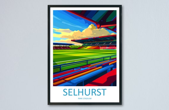 Selhurst Park Stadium Print Selhurst Park Home Dcor Art Print Crystal Palace Wall Art Football Enthusiast Gift Wall Hanging Selhurst Park