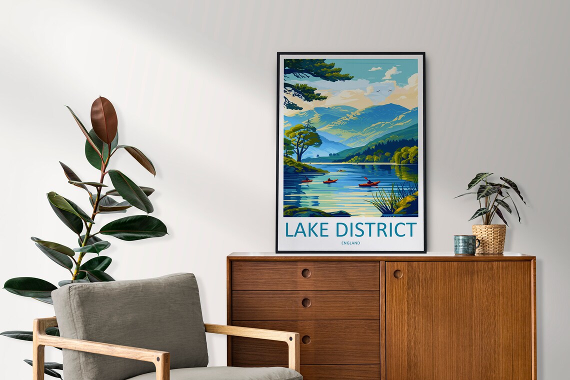 Lake District Landscape Art Print, Nature Decor - Image 2