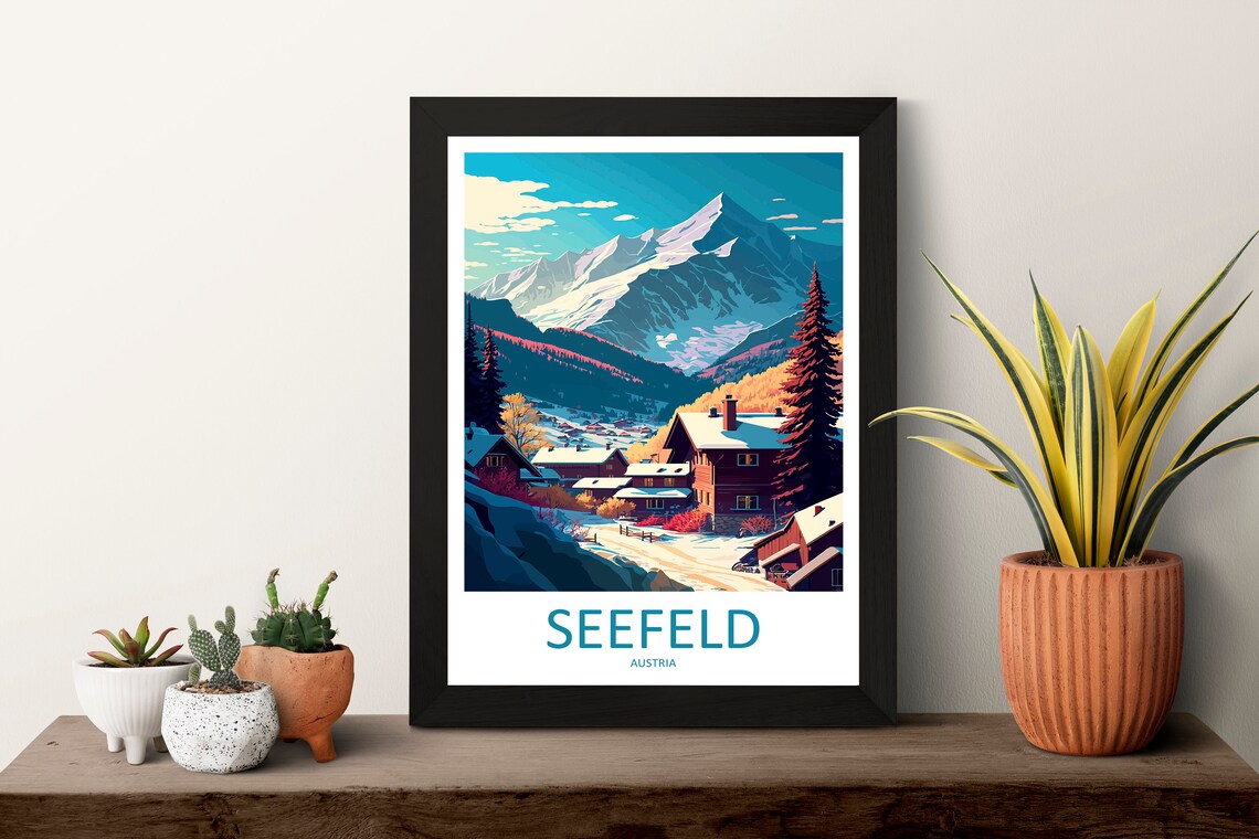 Seefeld Travel Poster, Austria Place Art - Image 3
