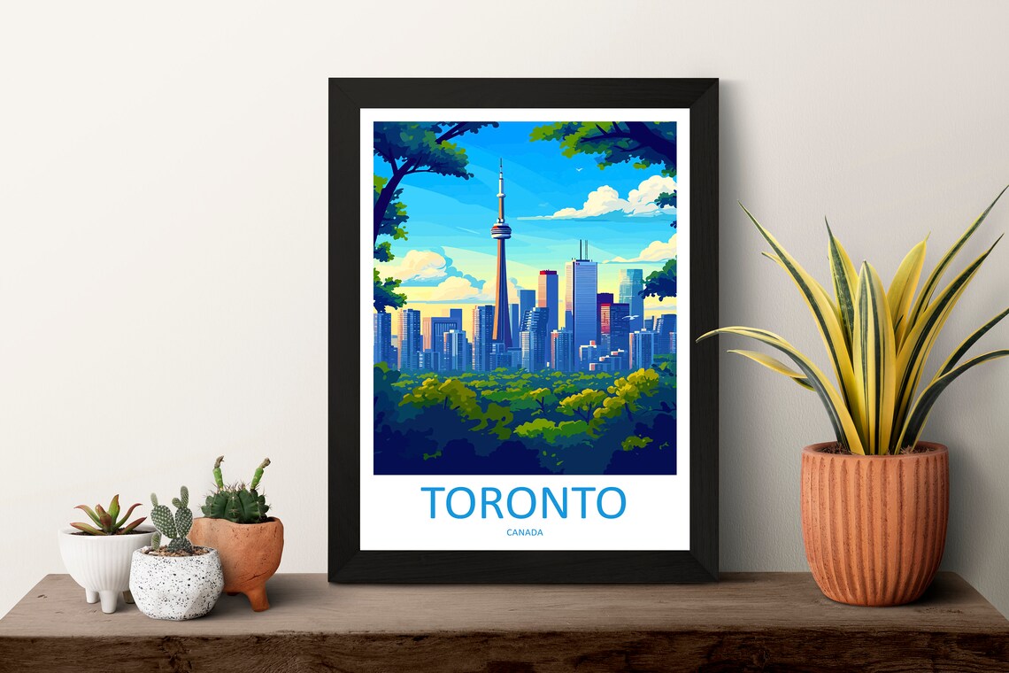 Toronto Travel Poster, Canada Wall Art Print - Image 3